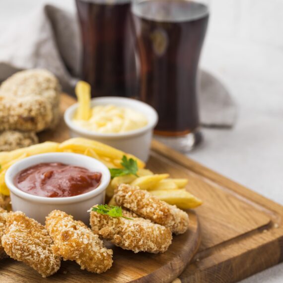 3 Tenders Jojos and Drink